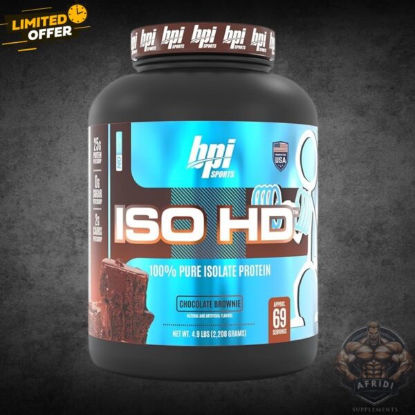 BPI ISO-HD Protein in Pakistan – Chocolate Brownie 4.9lb 69 Servings