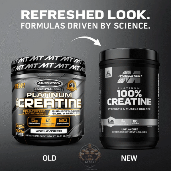 New! Platinum 100% Creatine by MuscleTech in Pakistan – 80 servings