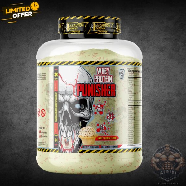 Whey Protein Punisher by Terror Labz – Angels Vanilla 5 lbs in Pakistan