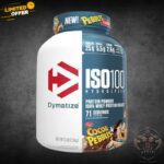 Dymatize ISO100 Cocoa Pebbles 5 lb protein powder in Pakistan for muscle recovery and rich chocolate taste