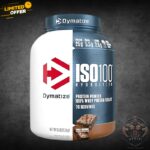 Dymatize ISO100 Fudge Brownie 5Lb protein powder in Pakistan for lean muscle and chocolate lovers