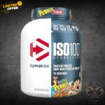 Dymatize ISO100 Fruity Pebbles 5 lb protein powder in Pakistan for fast muscle recovery and lean growth