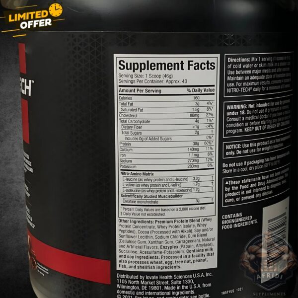 nitro tech ripped chocolate fudge brownie (2)