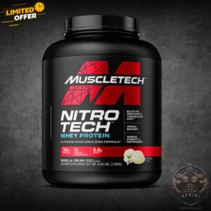Nitro-Tech Whey Protein by MuscleTech Vanilla Cream 4 lbs – 30 g Protein Supplement in Pakistan