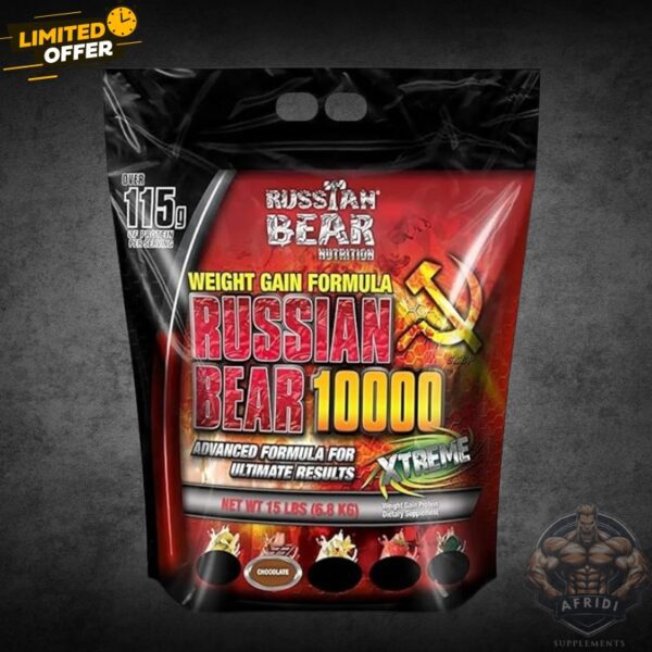 Russian Bear 10000 by Russian Bear Nutrition 15 lbs whey protein powder in Pakistan