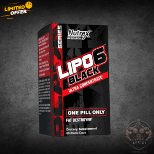 Lipo-6 Black Ultra Concentrate Fat Burner by Nutrex – Fast-Acting Weight Loss Supplement in Pakistan – 60 Liquid Capsules