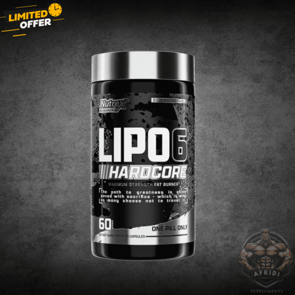 Lipo-6 Hardcore 60 Capsules by Nutrex – Fat Burner and Whey Protein Powder in Pakistan for Weight Loss and Energy Boost