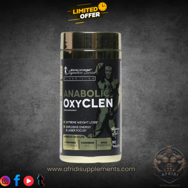 Anabolic Oxyclen Kevin Levrone – Anabolic Oxyclen 90 Tablets | Fat Burner, Focus & Energy in Pakistan
