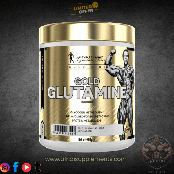 Gold Glutamine 300g by Kevin Levrone – AfridiSupplements Pakistan Gold Glutamine 300g by Kevin Levrone – AfridiSupplements Pakistan