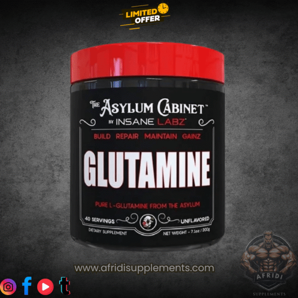 Asylum Cabinet Glutamine supplement in Pakistan for muscle recovery