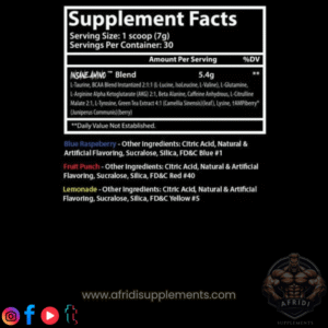Buy Insane Amino energy and recovery drink from AfridiSupplements